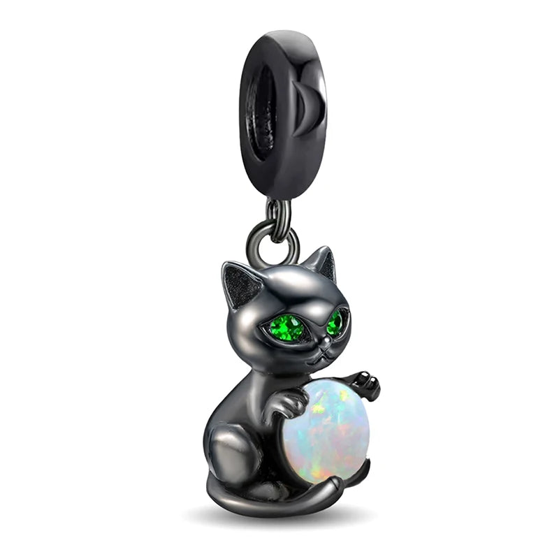 925 Sterling Silver Halloween Dark Phantom Pumpkin Devil Fit Diy Bracelet Necklace Making Gift Of High Quality Fine Jewelry