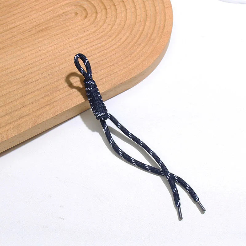 Hot Creative Colorful Braided Lanyard Keychain Bag Pendant Sport Style Bag Charm Ornaments Car Backpack Pendant Accessories Gift