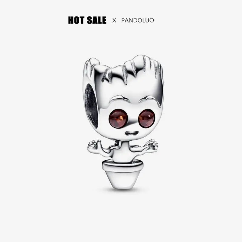 2025 new in Spider Man charm beads Hulk Iron Man 925 sterling silver charm Marvel bracelet charm DIY women's jewelry gift