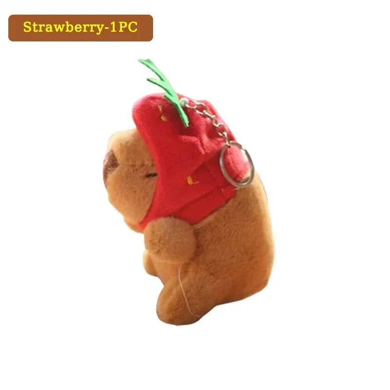 1-20PCS Water Dolphin Cotton Red Lovely Cute Creative Cute Capybara Pendant Plush Toy Doll Bag Charm Keychain Doll Doll Dolls