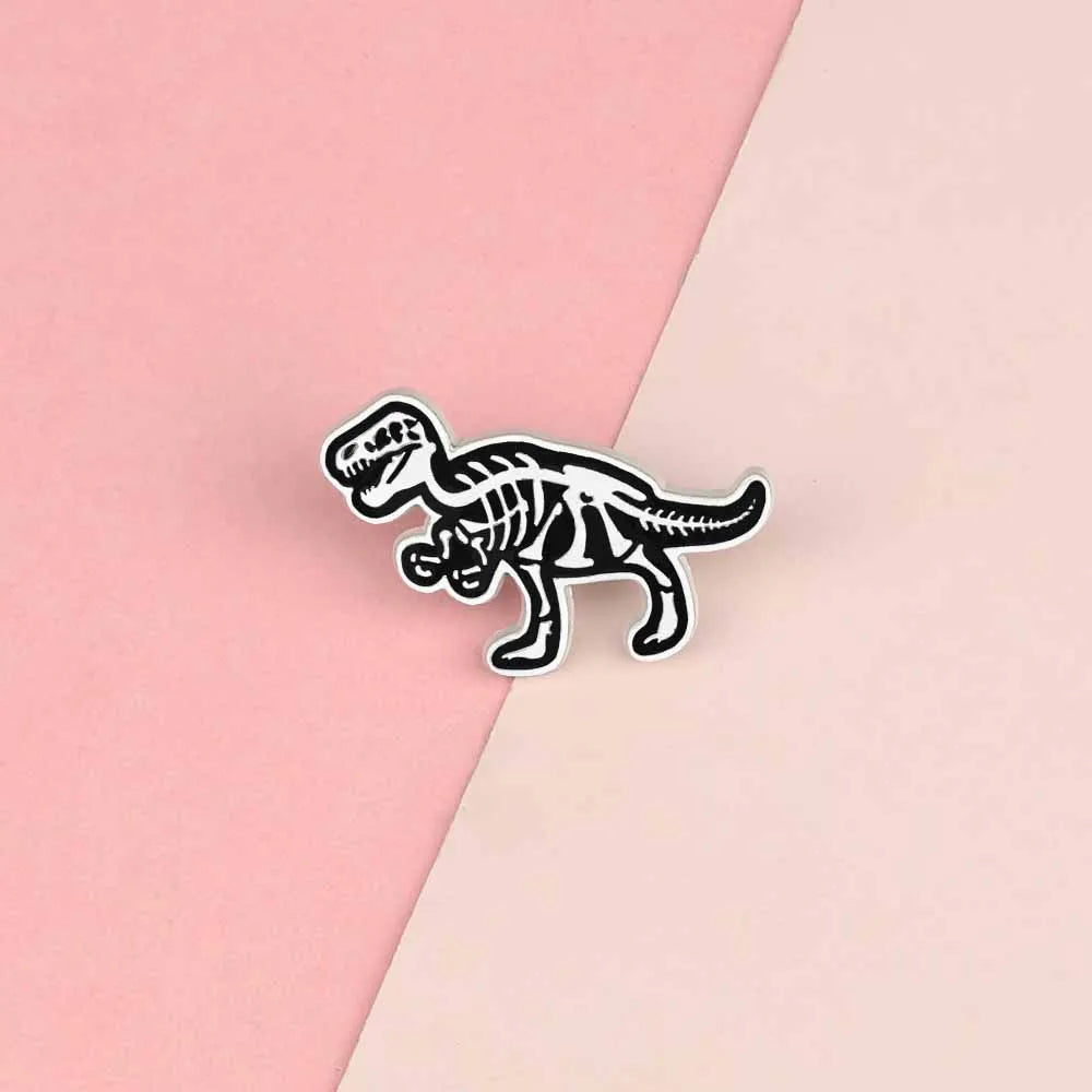 10 Style Cute Dinosaurs Enamel Pins Creative Animal Brooches Kids Backpack Decoration Jewelry Women Coat Lapel Pin Badges Gift