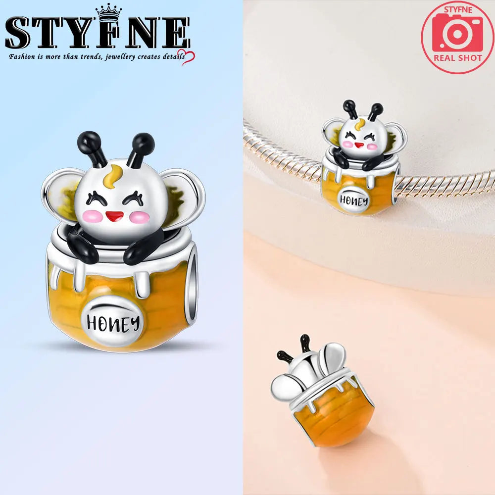 New in Harvest Season Pumpkin Charms Beads Fits Original Bracelet 925 Silver Women Necklace DIY Charms Fine Jewelry Gifts