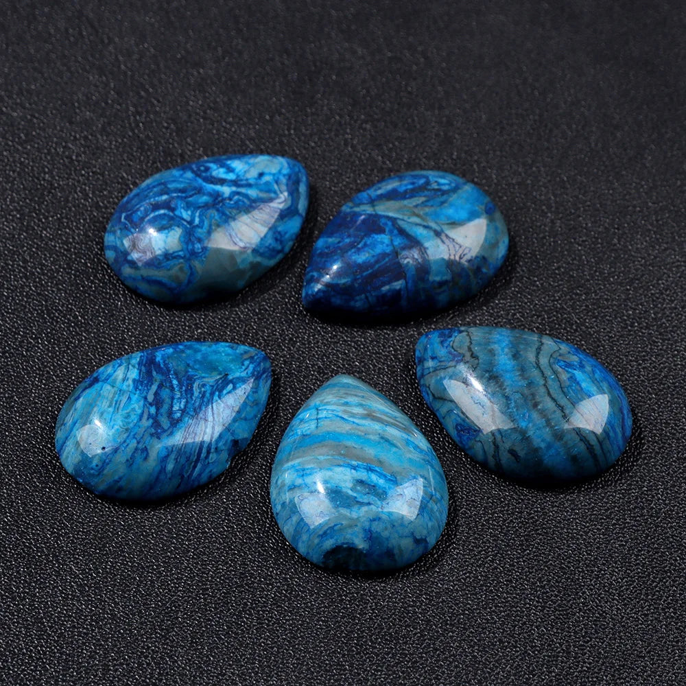 18X25MM Multi-color Natural Stone Cabochon Water Drop Shape Agat Quartz Opal Cabochons Stone For Jewelry Making DIY Accessories