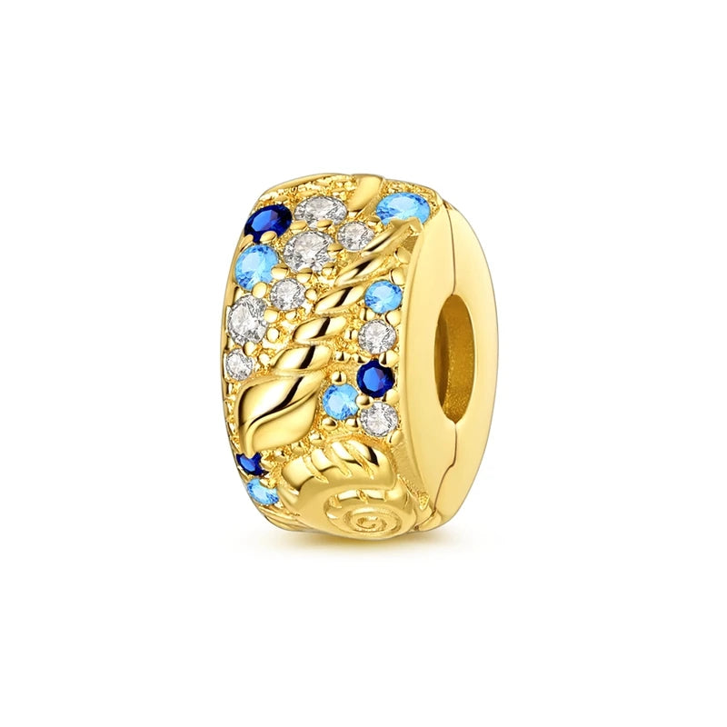 Charms 925 Silver Butterfly Flowers Colorful Zircon Silicone Spacer Beads Fit Pandach 925 Original Bracelets Fine DIY Jewelry