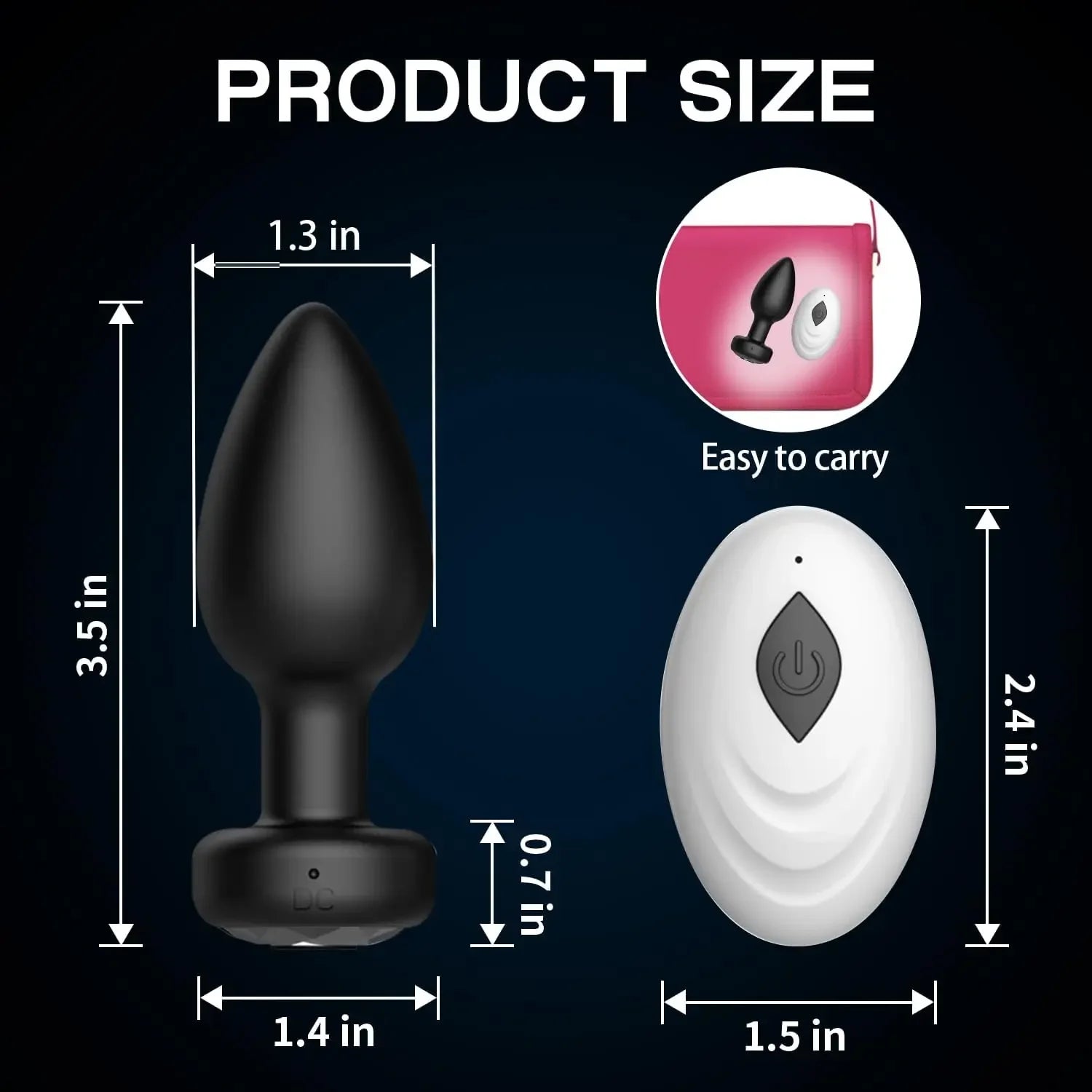 APP Wireless Control Anal Vibrator Butt Plug Men Prostate Massager Stimulator Female Masturbator Adult Sex Toys for Women Gay - Madeinsea©