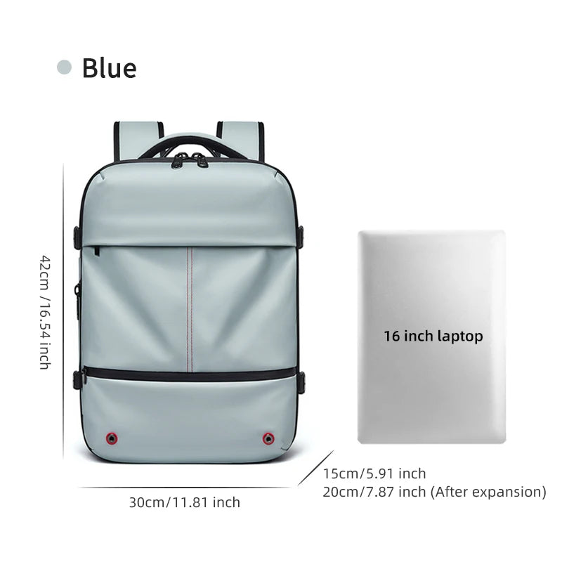 Travel Women Backpack 16 inch vacuum compression Laptop Backpack USB charging school Backpack Extended Hiking Business backpack - Madeinsea©