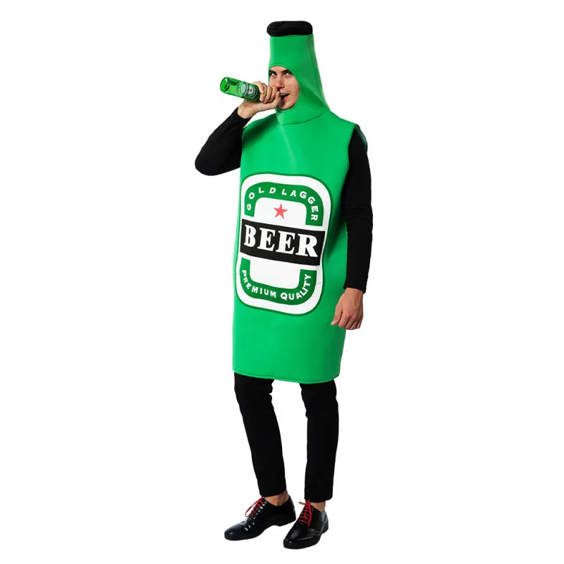 Nouveau costume de scène amusant pour la fête de la bière d'Halloween pour femmes et hommes