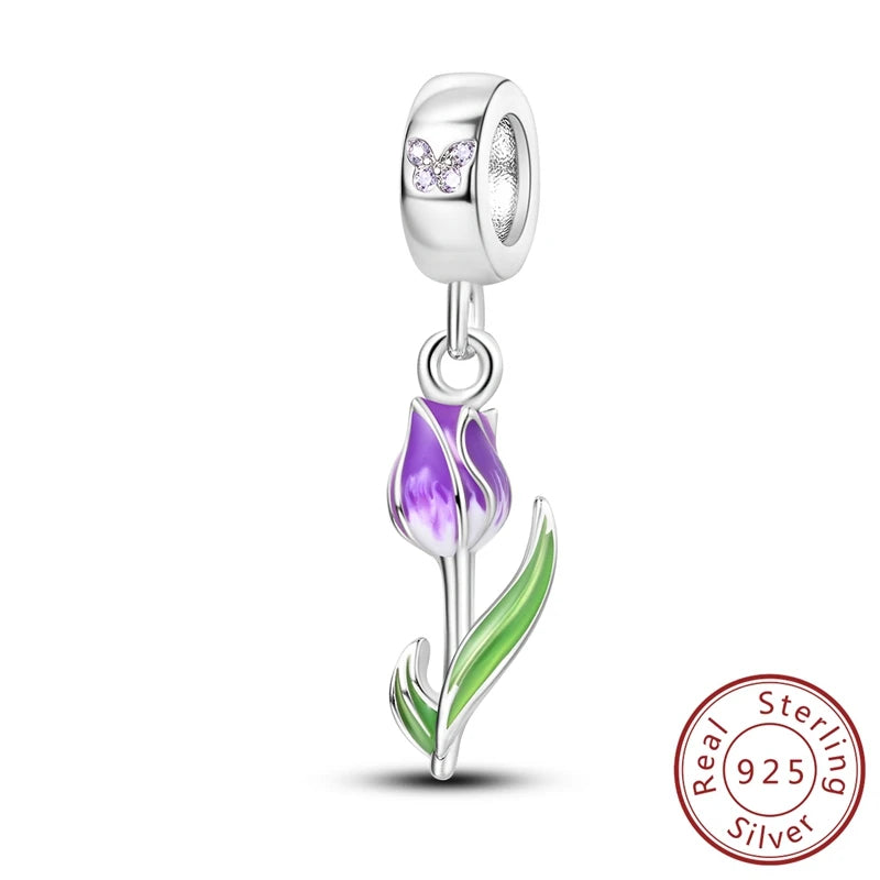 New 925 Sterling Silver Charm Beads Pendant Pumpkin Maple Leaf Autumn Series Charms Fit Original Bracelets Fine Jewelry