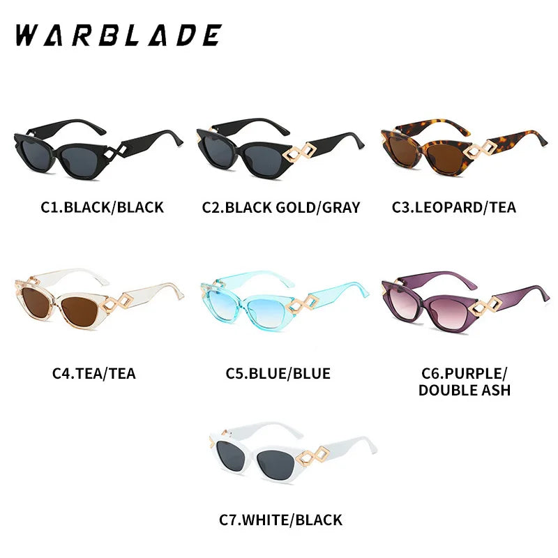 2025 Neue Mode Cat Eye Sonnenbrille Gradienten Linsen Personalisierte Büroklammer Rahmen Luxus Dekoration Marke Designer Brille UV400