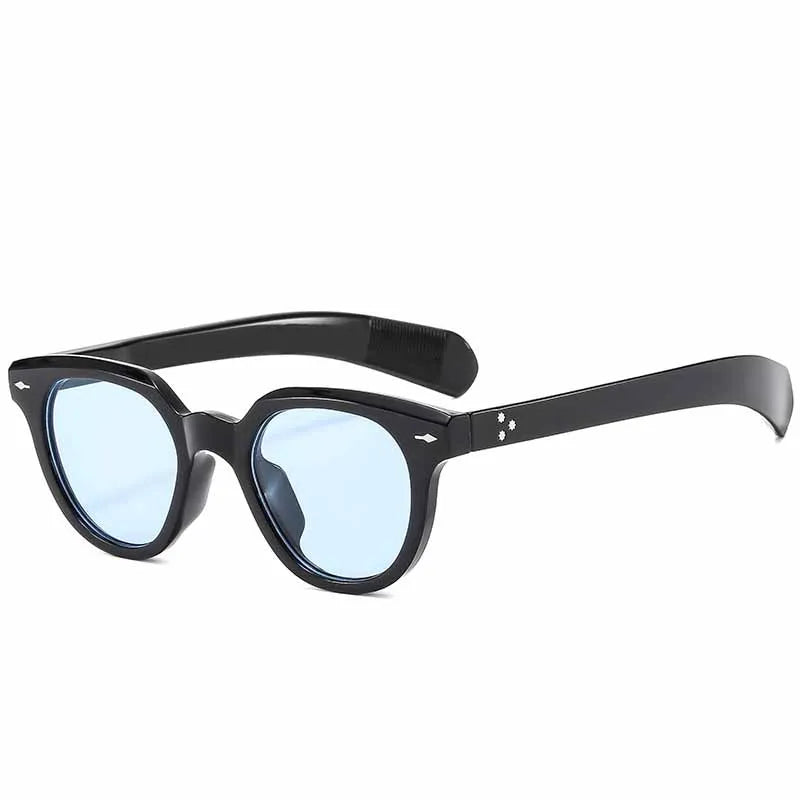 2025 Ins Popular Women Square Sunglasses Men Vintage Brand Design Rivets Oval Punk Female Shades UV400 Fashion Male Sun Glasses