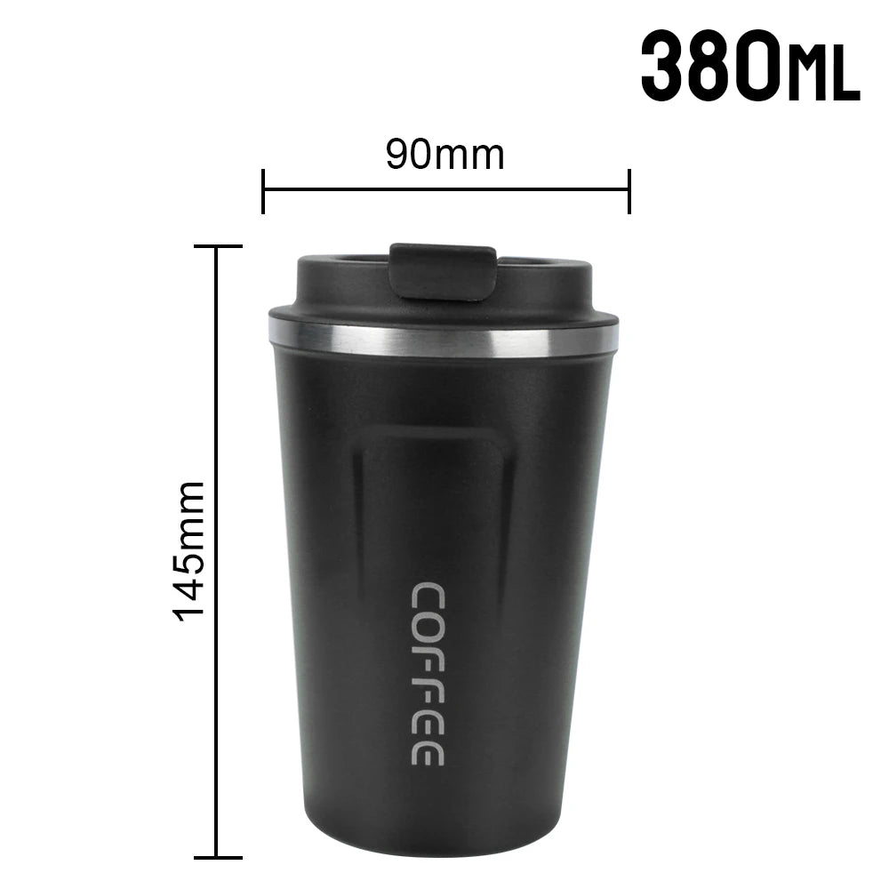 For Tea Water Coffee Thermo Cafe Double Stainless Steel Coffee Mug Car Thermos Mug Leak_Proof Travel Thermo Cup 380/510ML