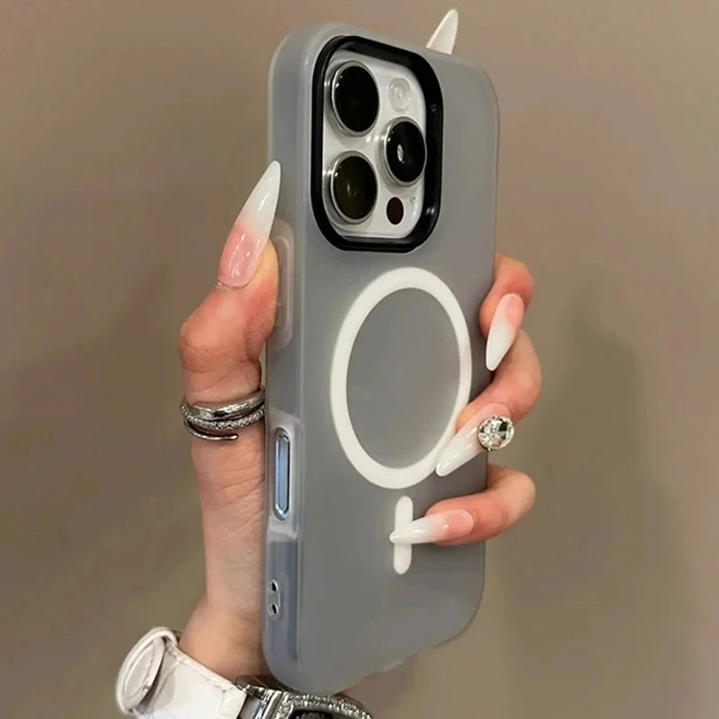 Luxury 2 IN 1 Candy Color Magnetic Phone Case For Samsung S25 Ultra S24 FE S23 Plus S25 Edge Cases Magsafe Wireless Charge Cover - Madeinsea©