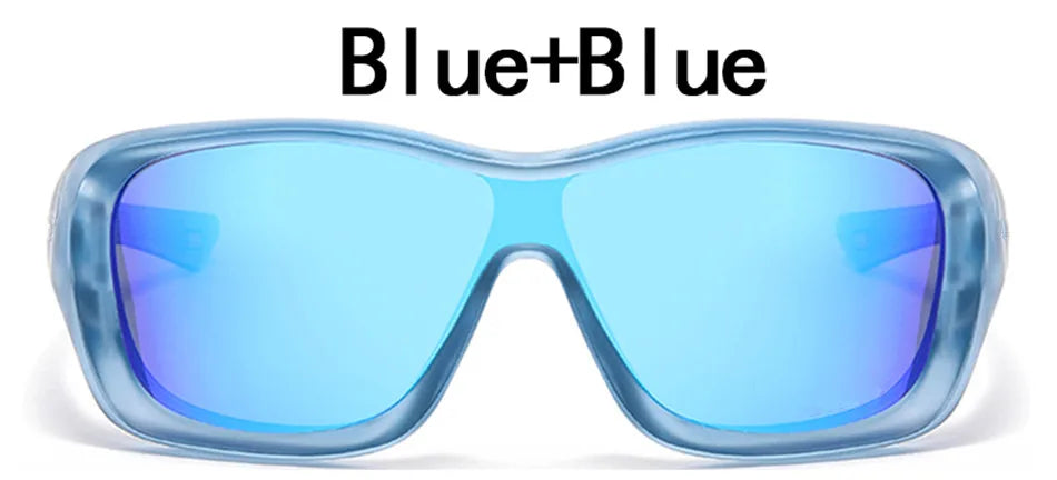 Unisex Square Sun Glasses for Men Classic Driving Running Eyewear UV Protection Brand Design Mirror Sunglasses Men