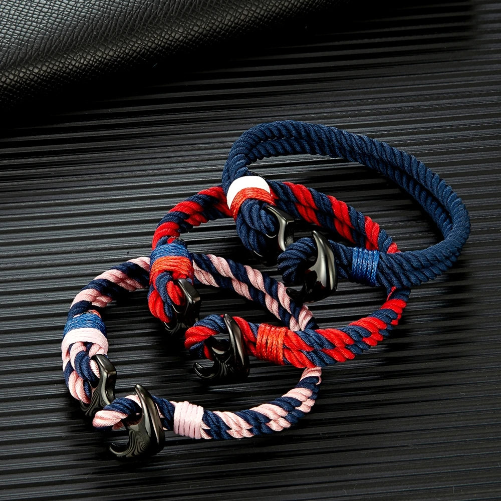 Anchor bracelets rope on sale