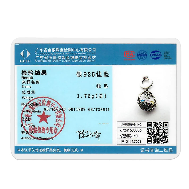 Fit Original 925 Sterling Silver Charms Beads Luminous Easter Egg Pink Baskets Charms for Women Fine DIY Birthday Jewelry Gifts