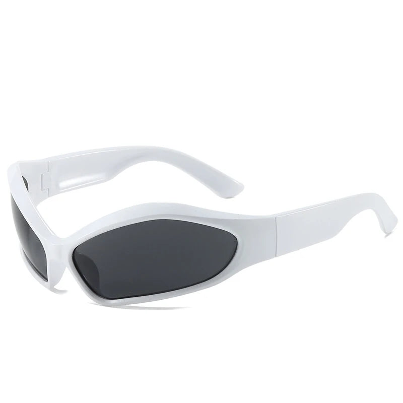 2025 New Men's Y2K Punk Sunglasses Outdoor Cycling Sports Sun Glasses Women Vintage Shades Trendy Goggle Eyewear 2000S Aesthetic