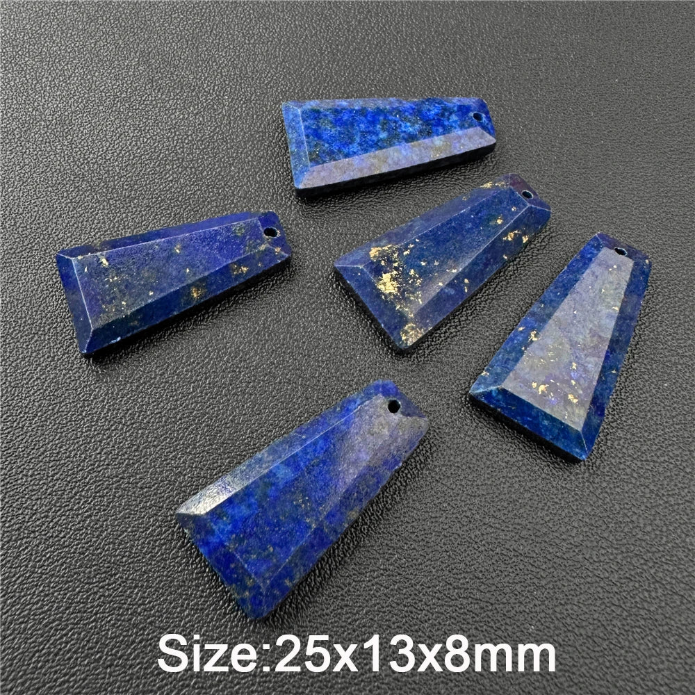 Natural Trapezoid Shape Stone Pendant High Quanlity Amethysts Labradorite Quartzs Charms Bead For Necklace Earrings DIY Handmade - Madeinsea©