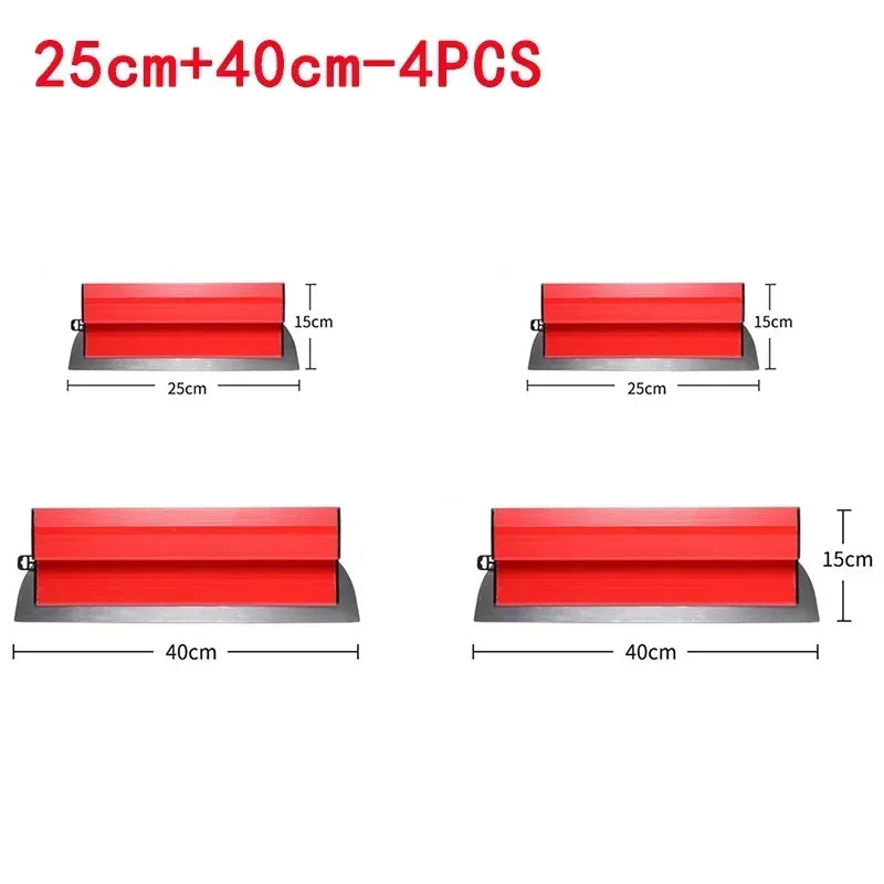 1/2/4Pcs Skimming Blade Stainless Steel Drywall Smoothing Spatula for Large Working Area Wall Decoration Construction Tool