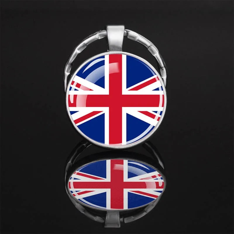 Western Europe Countries Flag Keychain United Kingdom France Ireland Luxembourg Monaco Belgium Netherlands Flag Key Chain Gifts