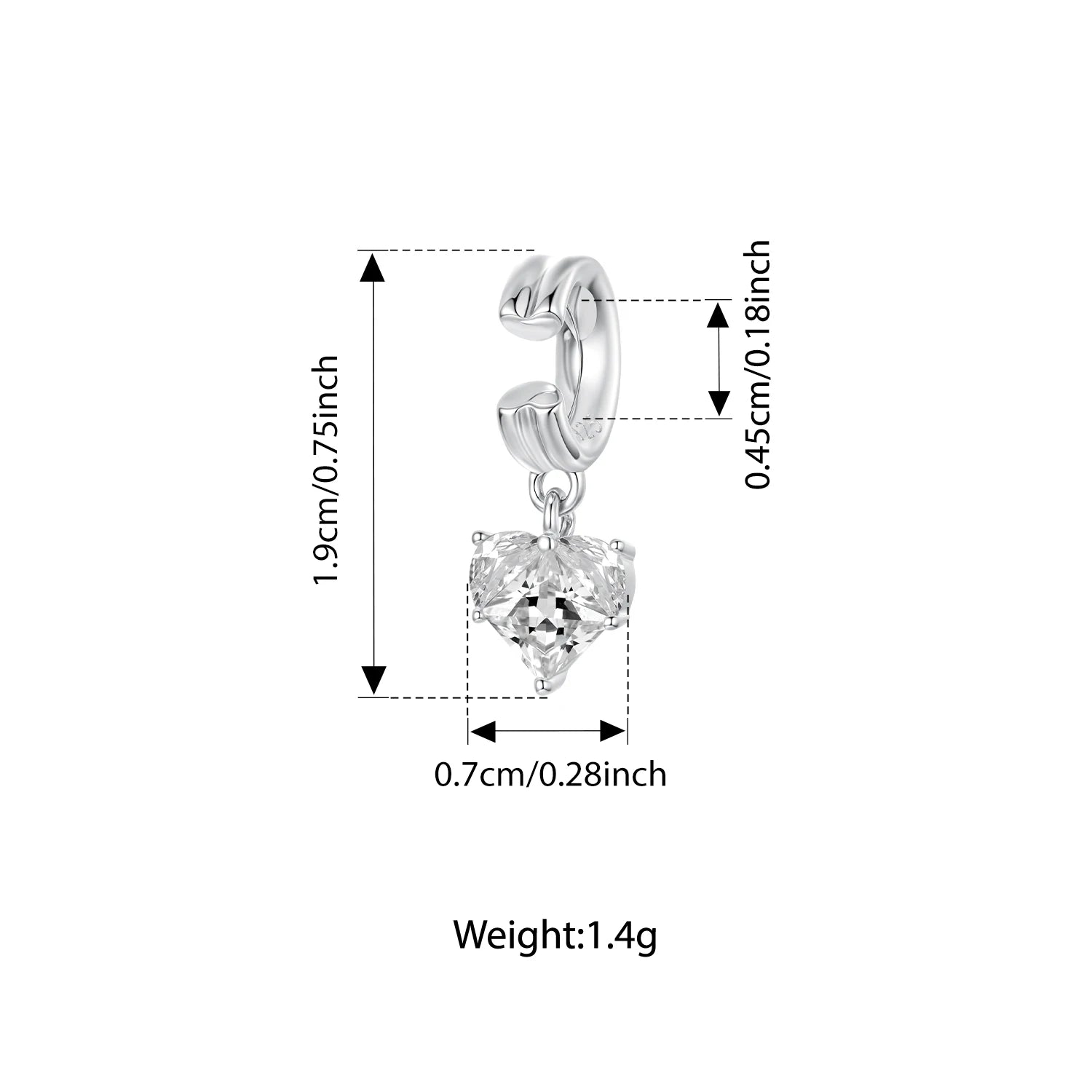 Bamoer 925 Sterling Silber Thanksgiving Truthahn Anhänger mit roten Herzperlen für Damen Armband Accessoires DIY Weihnachtsgeschenk