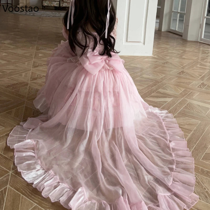 Japanese Kawaii Lolita Jsk Dress Women Sweet Cute Bow Flower Wedding Party Mini Dresses Gothic Y2k Sleeveless Princess Dresses