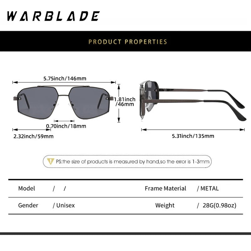 2025 Herren Damen Pilot Sonnenbrille Metallrahmen Reisnägel Casual Trend Persönlichkeit Retro Mode Outdoor Sport Brille UV400