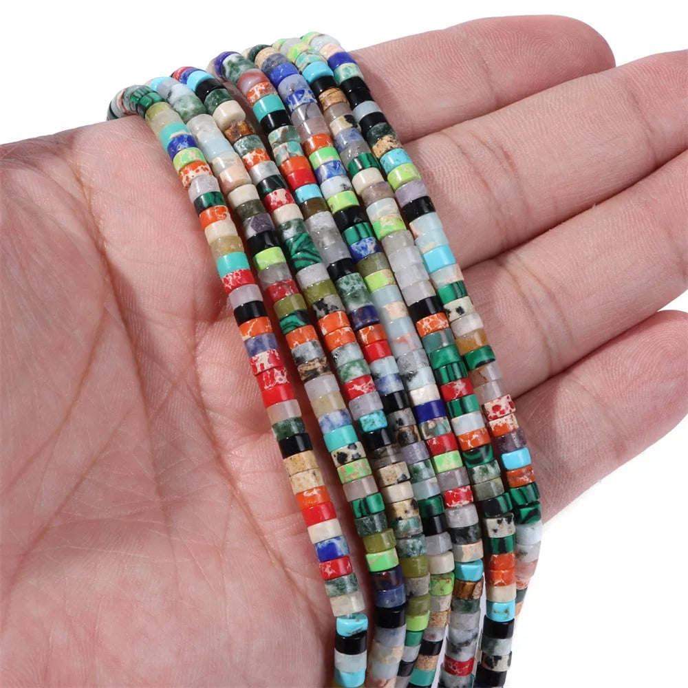 New Arrival Pink Stone Bead Natural Rose Quartzs Jades Jaspers Rondelle Shape Loose Beads For Jewelry Making  Accessories 2x4mm