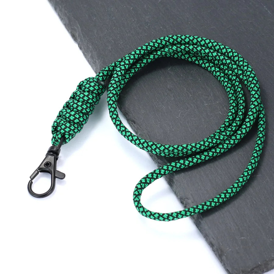 Handmade Paracord Keychain Mobile Phone Student Card Lanyard Mountaineering Survival Key Ring Elderly Anti Slip Hanging Rope
