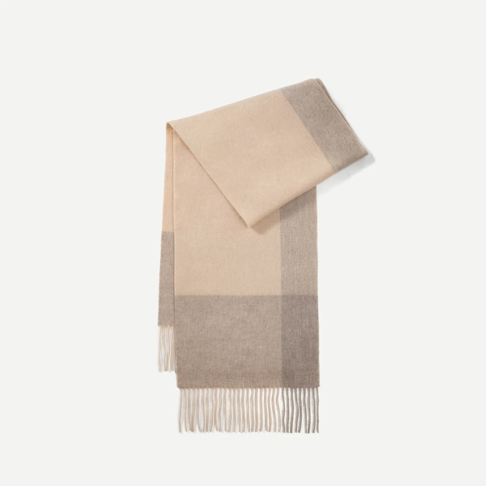 100% Wool Plaid Scarf for Women Winter Warm Tassel Shawl European Style High End Cozy Wrap【Colors】