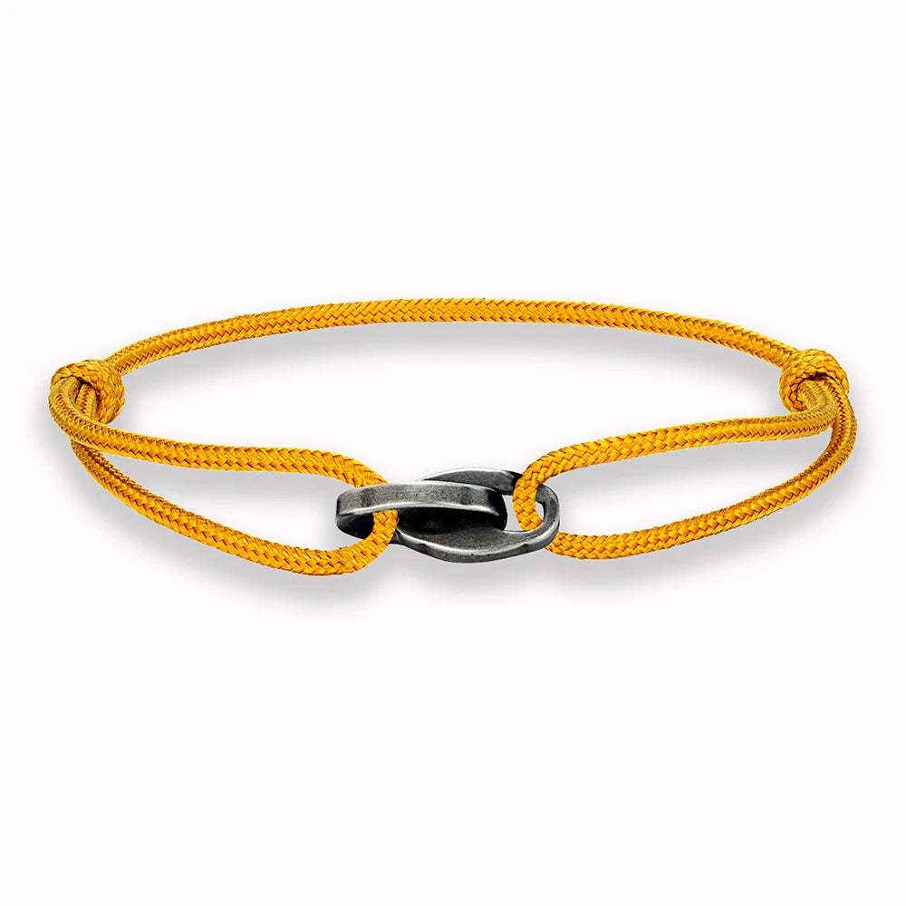 MKENDN Punk Style Surfer Bracelet Men Women Handmade Boho Summer Festival Jewelry Waterproof Cotton Chain Link Bracelet Gift