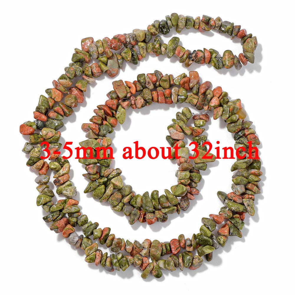 Wholesale Natural Unakite Stone Bead Green Jasper Loose Spacer Beads For Jewelry Making DIY Bracelet Necklace Accessories Supply