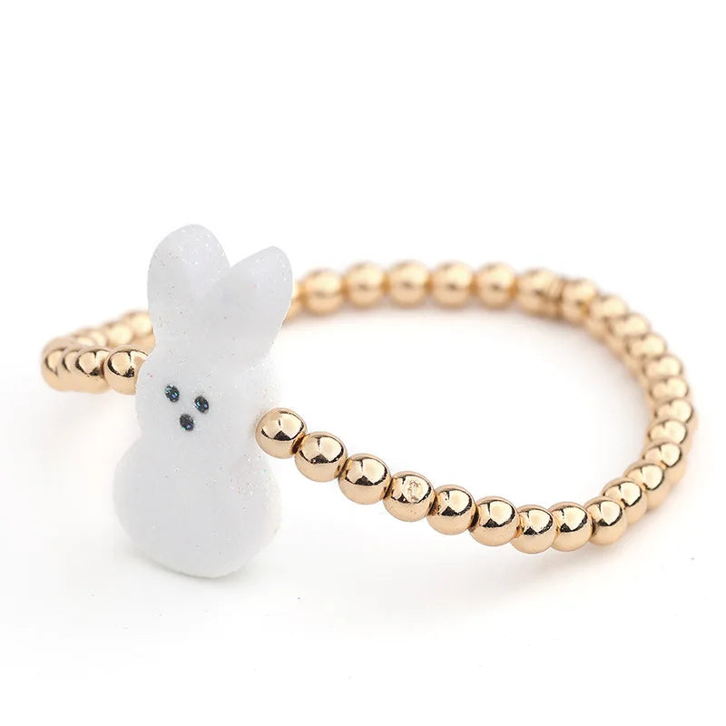 Peep Bunny Beaded Bracelet Easter Bracelet - Bunny BRA100066