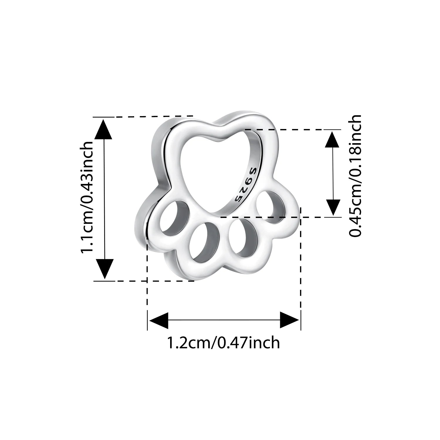 BISAER 925 Sterling Silver Heart Charm Bead Star Celtic Symbol Pendant For Women DIY Bracelet & Necklace Fine Jewelry Gift