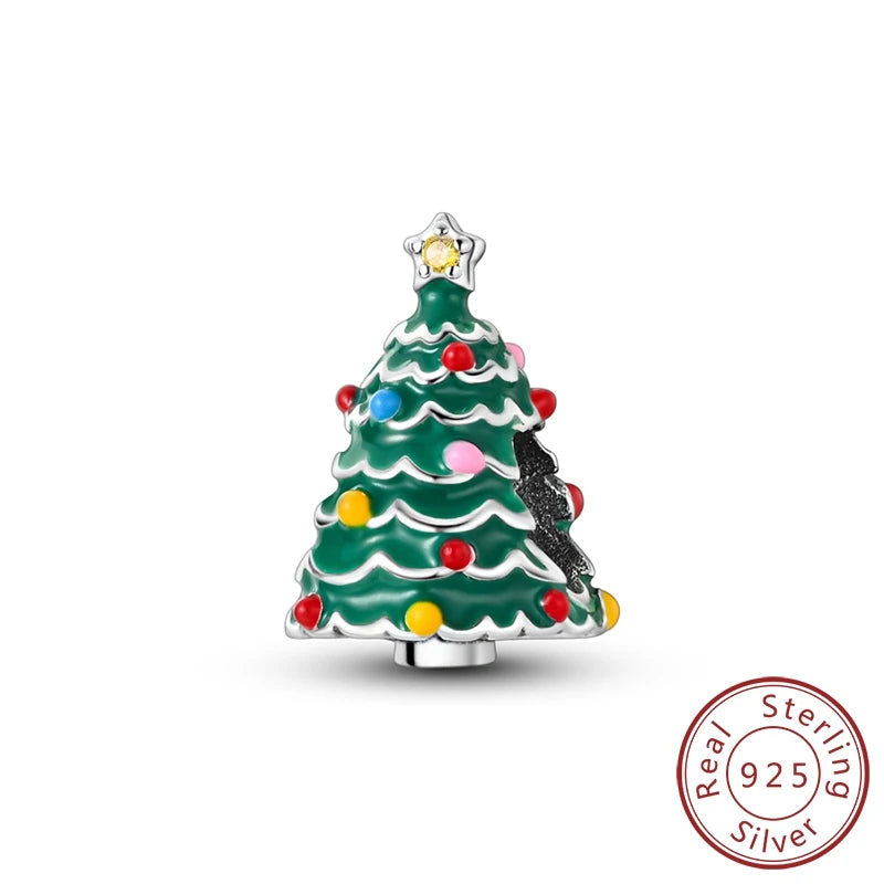 New 925 Sterling Silver Charms Beads Snowman Christmas Halloween Charm Pendent Fit Original Charm Bracelet Women Jewelry Gift - Madeinsea©