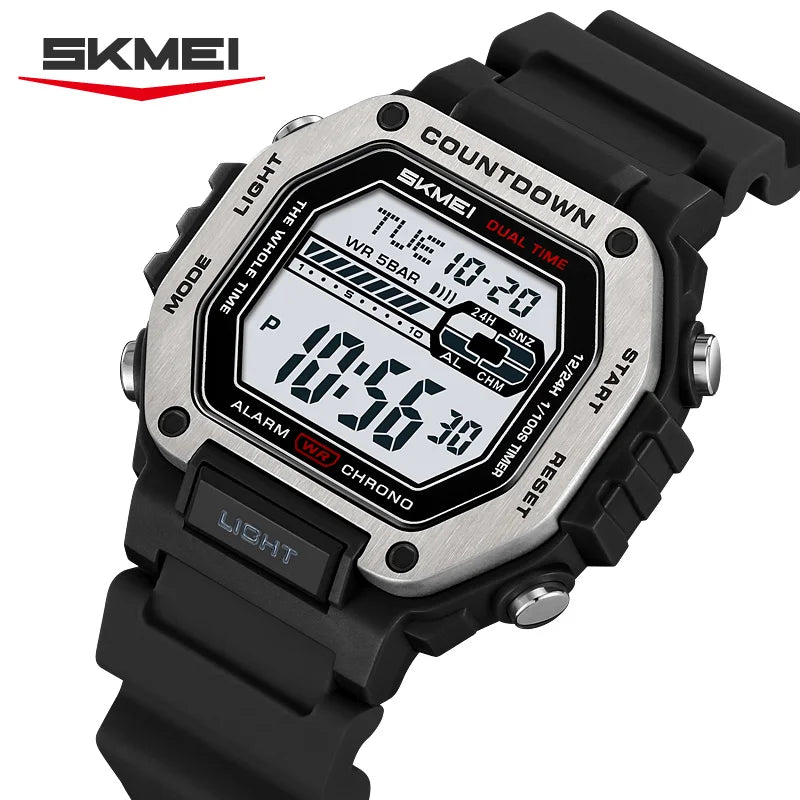 SKMEI Alarm Clock Sport Digital Wristwatches For Men Women Waterproof Date Electronic Watches Chrono Military Watch Reloj Hombre