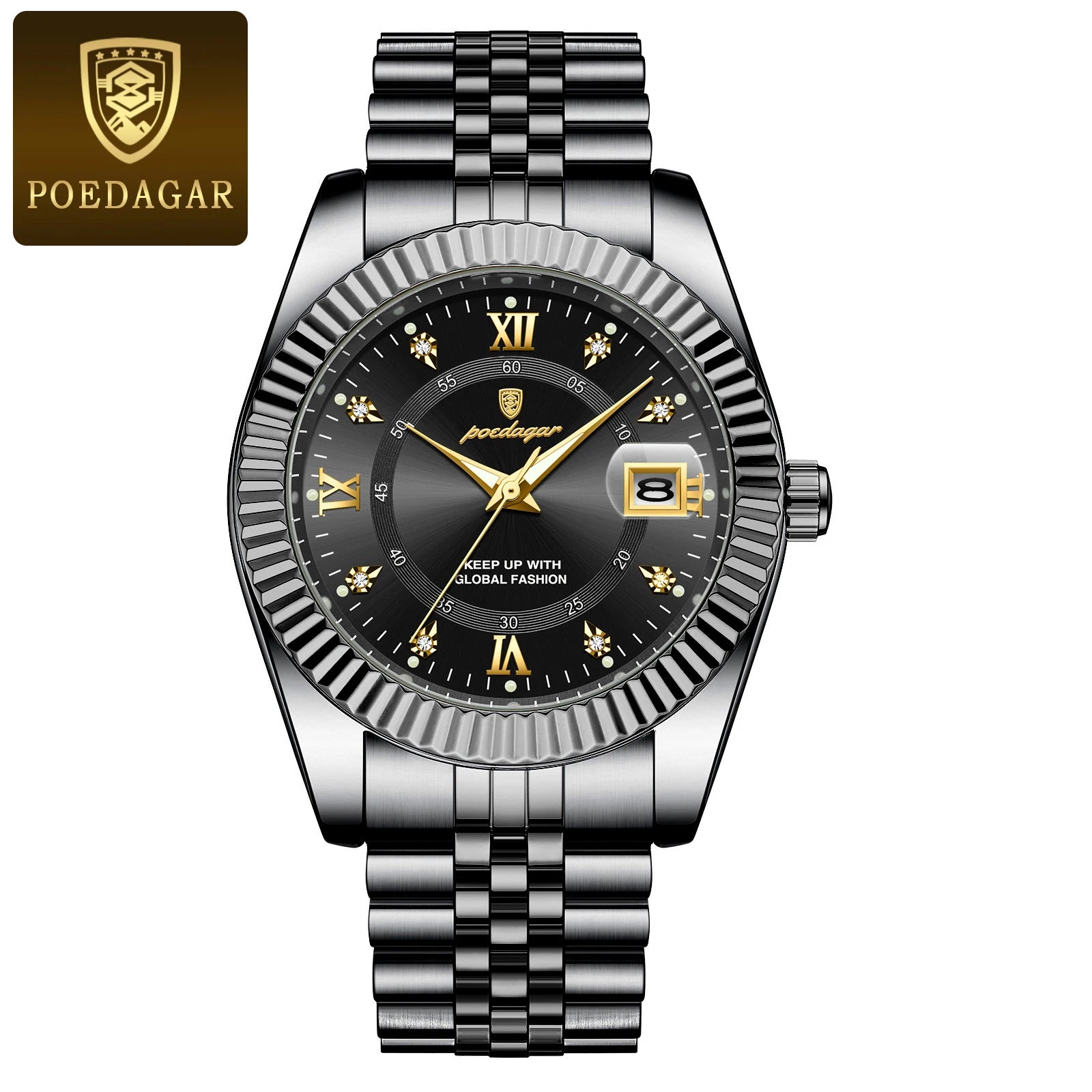 POEDAGAR Luxury Sport Wrist Watch For Man Waterproof Luminous Date Men Watch Quartz Stainless Steel Men's Watches Male Reloj+box - Madeinsea©