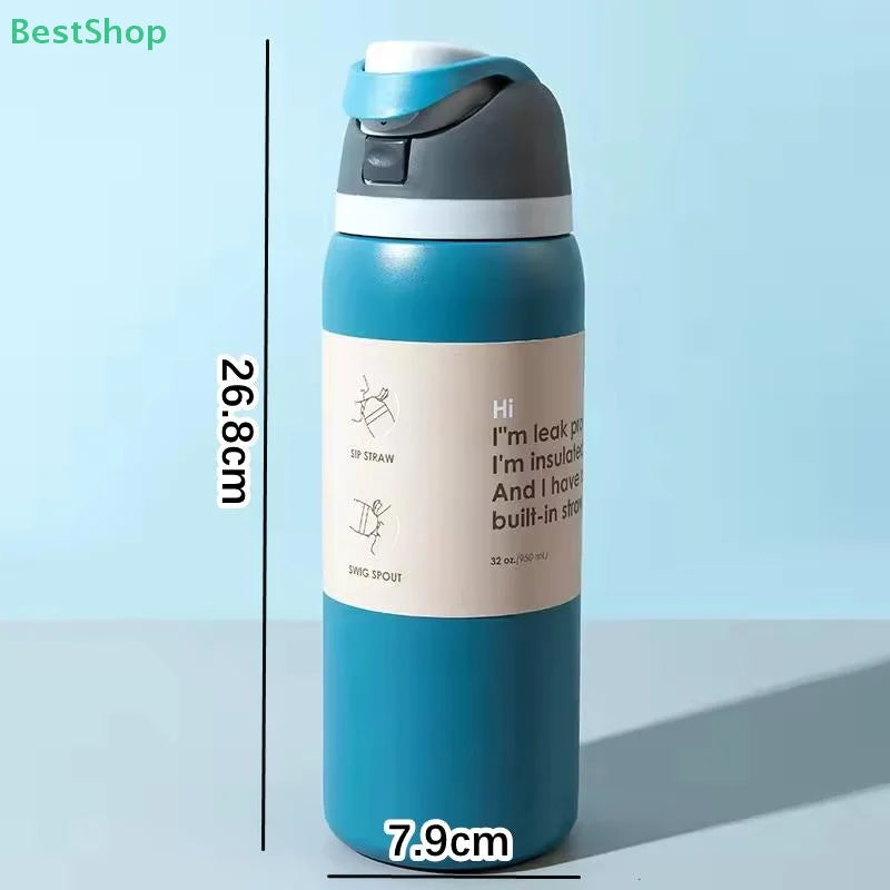 ☆Stainless Steel Thermal Mug Portable Sports Water Bottle Thermos Vacuum Flasks & Thermoses Water Bottle