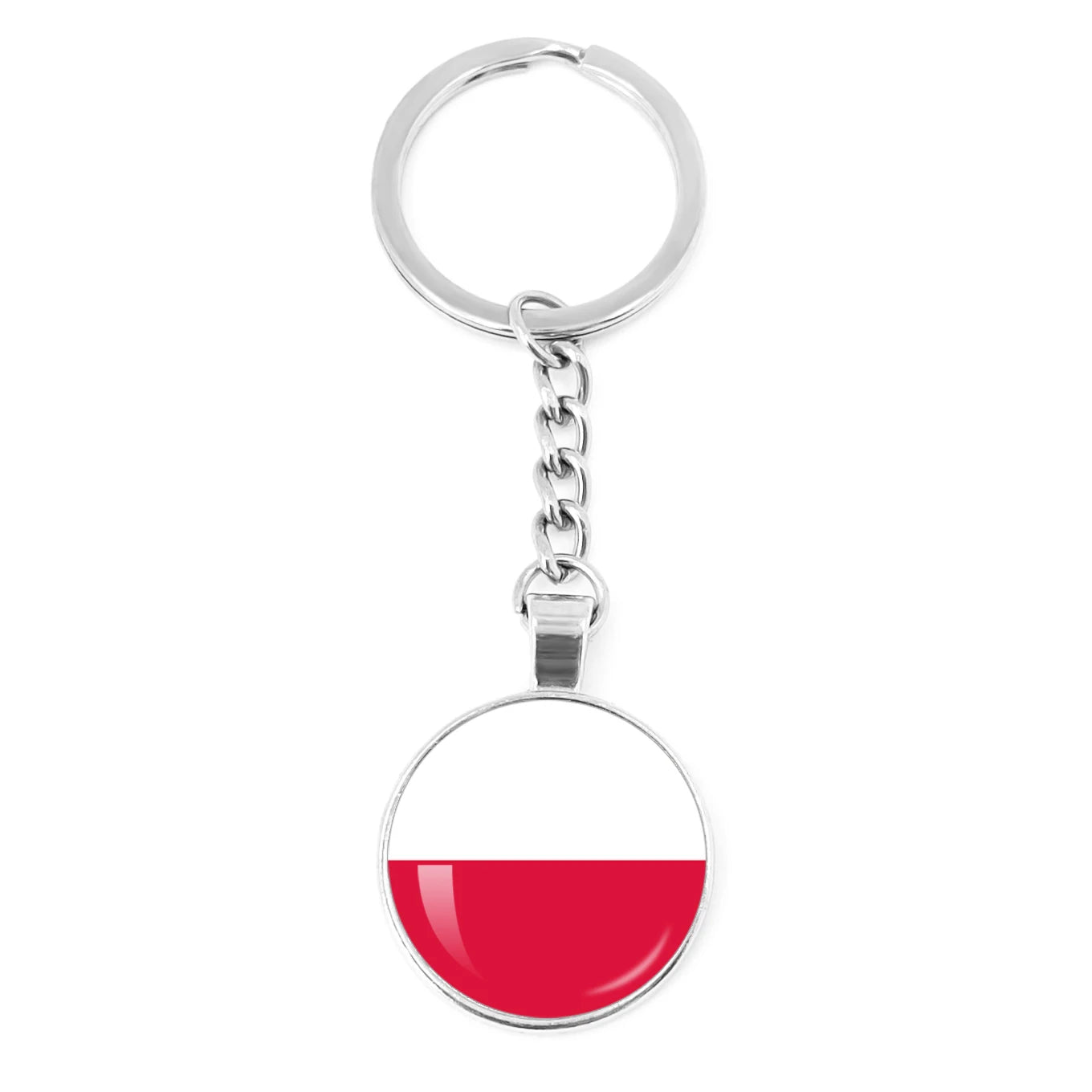 France,Poland,PuertoRico,Montenegro,Yugoslavia,Angola,Philippines,Japan,Senegal Glass Cabochon National Flag Keychain Keyholder