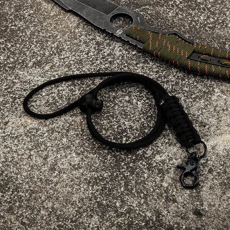 MKENDN Outdoor Rock Climbing Metal Clip Hanging Neck Rope Lanyard for iPhone Camera USB Holder ID Pass Card Name Badge Holder