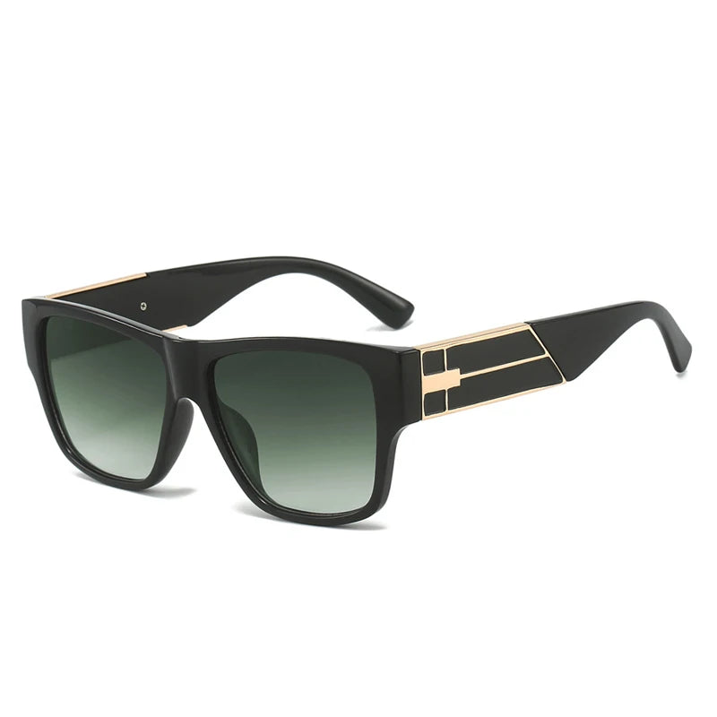 2025 Trend Fashion Classic Metal Square Sunglasses  Luxury Brand Design Men Vintage Sun Glasses Women Shades UV400 Oculos De Sol