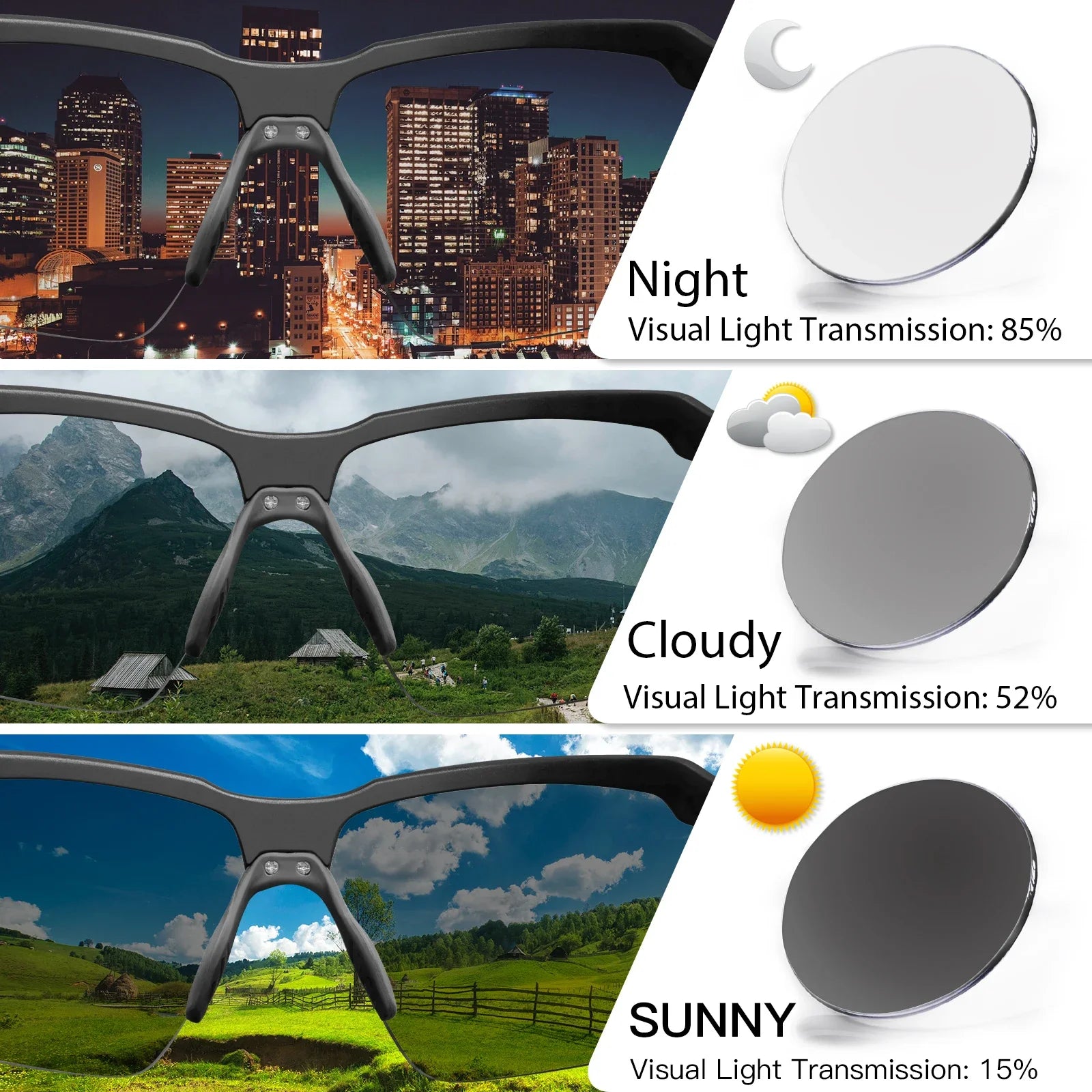 KAPVOE Polarized Outdoor Sunglasses Men Driving Bike Eyewear Women MTB Road Bicycle Cycling Glasses Sports Running UV400 Goggles - Madeinsea©