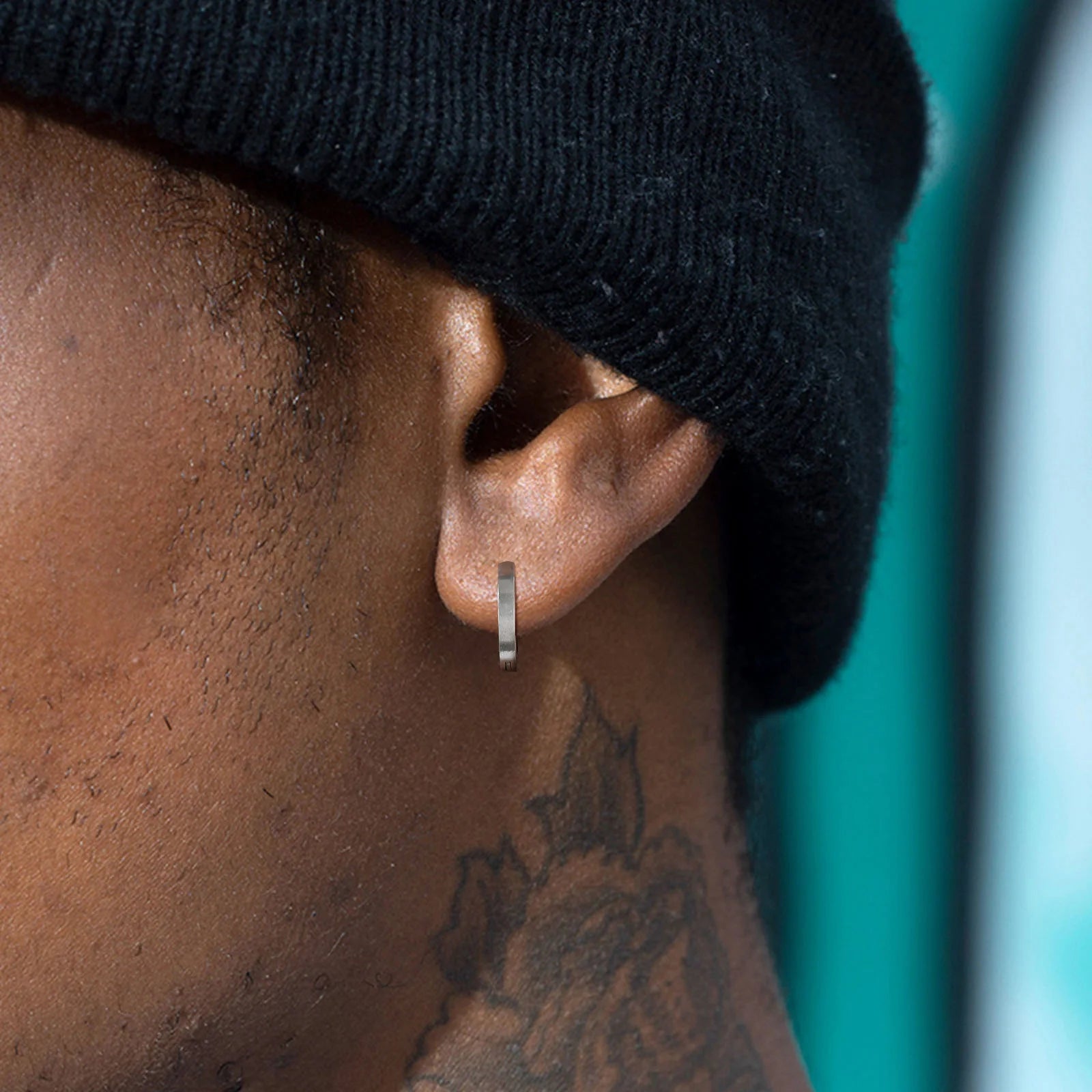 Vnox Glossy Stainless Steel Small Hoop Huggies Earrings for Women Men, Hand Polished Simple Metal Hoops, Minimalist Jewelry Gift