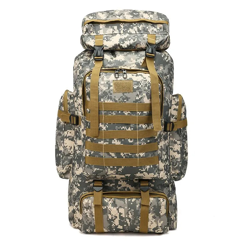 Military Camo Tactical Hiking Men Backpack
