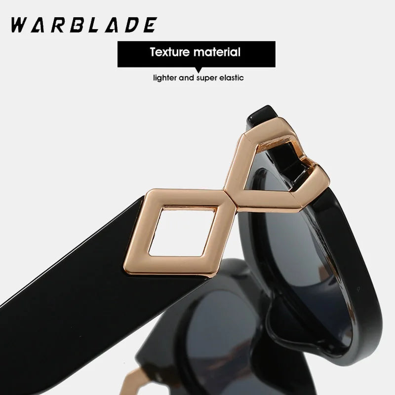 2025 Neue Mode Cat Eye Sonnenbrille Gradienten Linsen Personalisierte Büroklammer Rahmen Luxus Dekoration Marke Designer Brille UV400