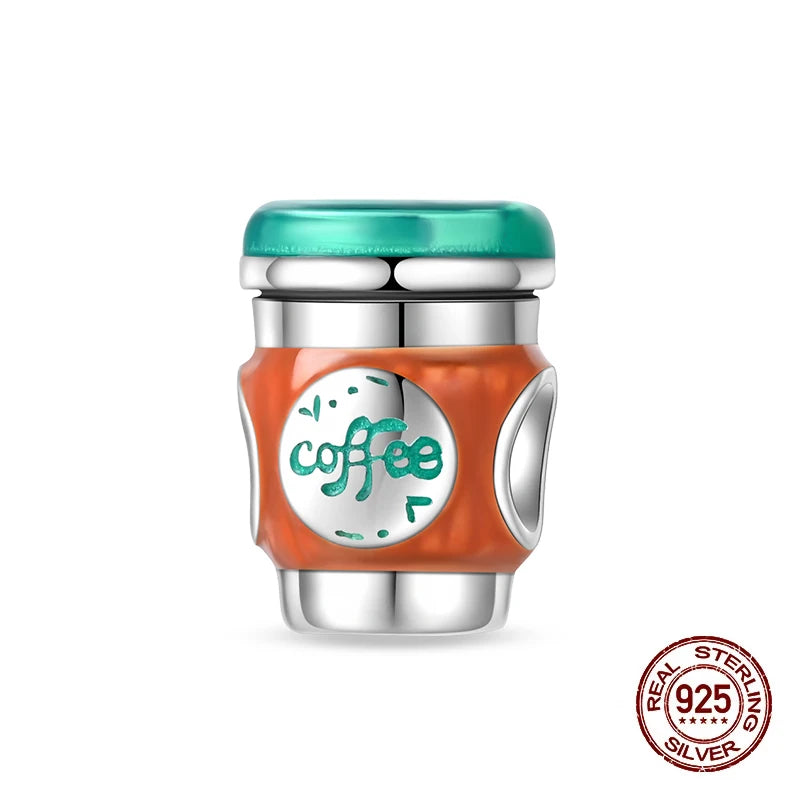 925 Silver Change Color Strawberry Cherry Avocado Fruit Series Charms Beads For 925 Original Bracelets DIY Birthday Jewelry Gift