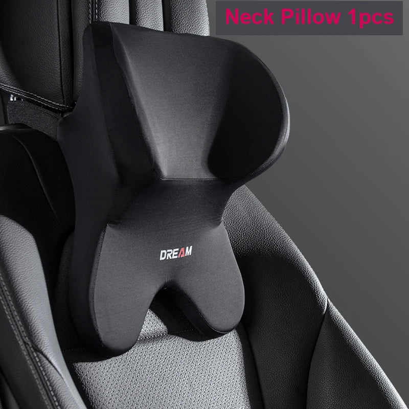 Car Lumbar Support Headrest Neck Pillow Support Universal Soft Neck Pillows Cushion Car Memory Foam Lumbar Pillow Back Support - Madeinsea©