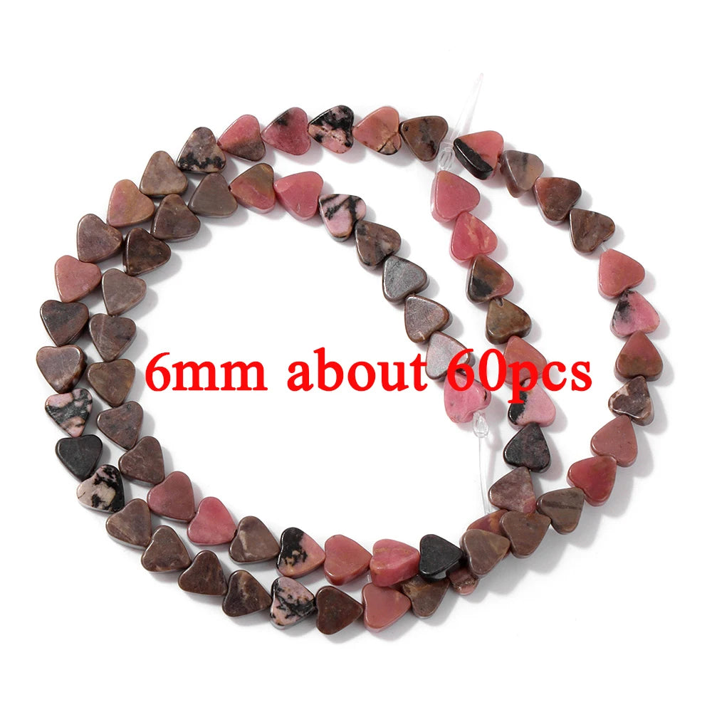 Wholesale Natural Pink Black Rhodonite Stone Beads Round Oval Rondelle Loose Spacer Gem Bead For Jewelry Making DIY Accessories