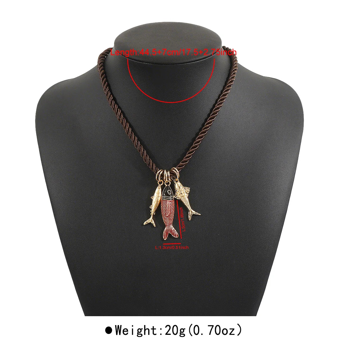 ZAA Personalized Ocean Style Hand Woven Colorful Rope Necklace