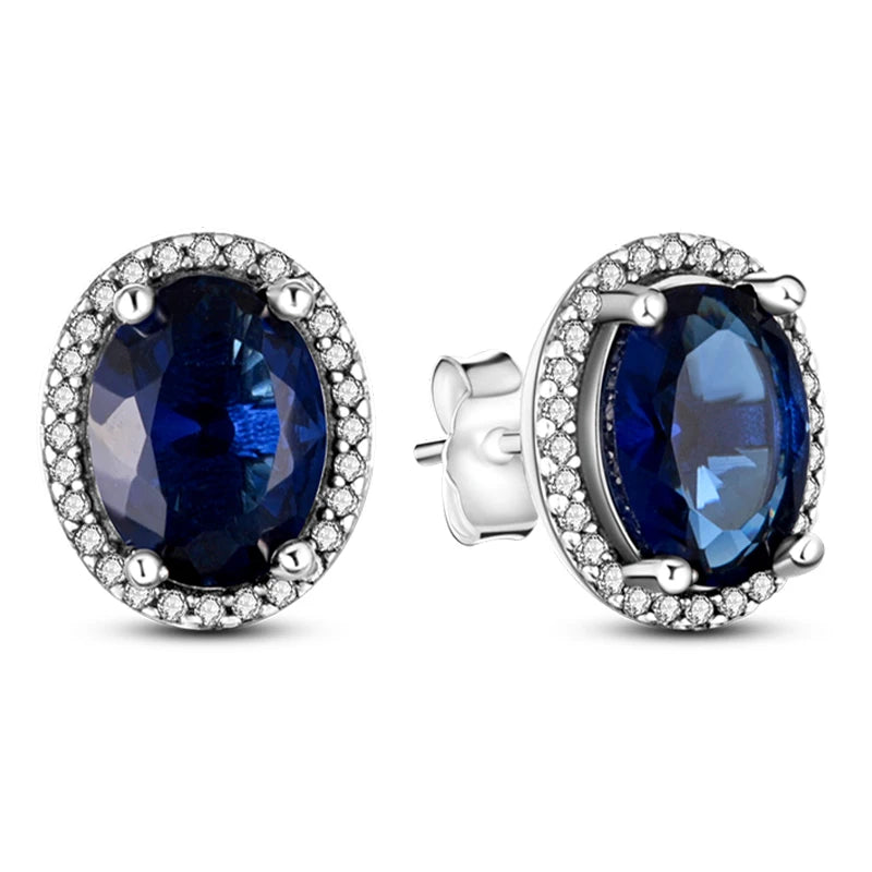 Earrings 925 Sterling Silver Stud Earrings Unicorn Star Zircon Stud Hoop Earrings For Women Girls Lovely Fashion Jewelry Gift