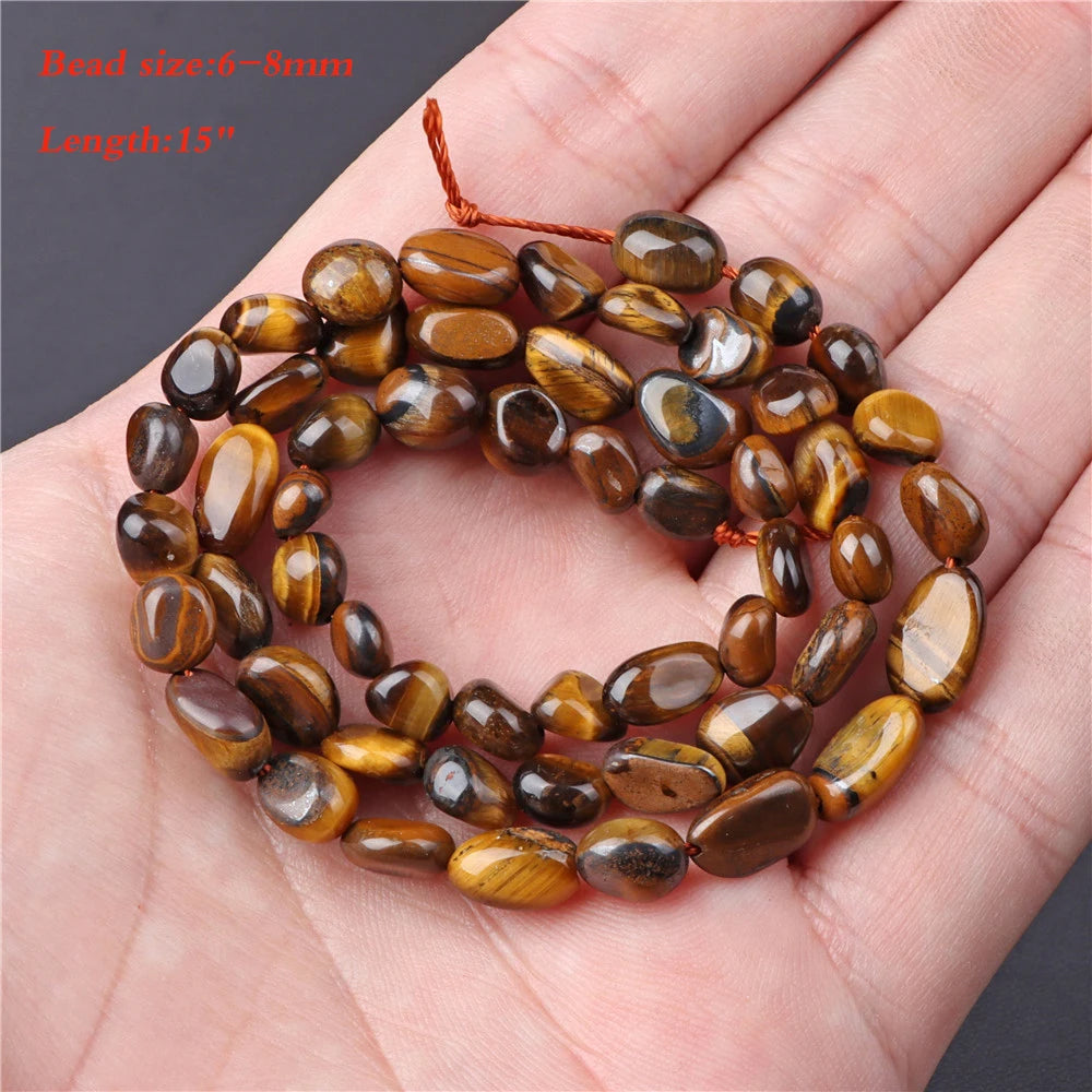 45 Kind Tiger Eye Stone Bead Natural Yellow Cabochon Round Faceted Square Loose Beads Fit Fashion Jewelry Making Handmade Supply